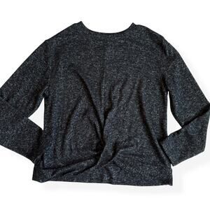 Gap Kids Softspun Twist Top Marled Black Medium 8